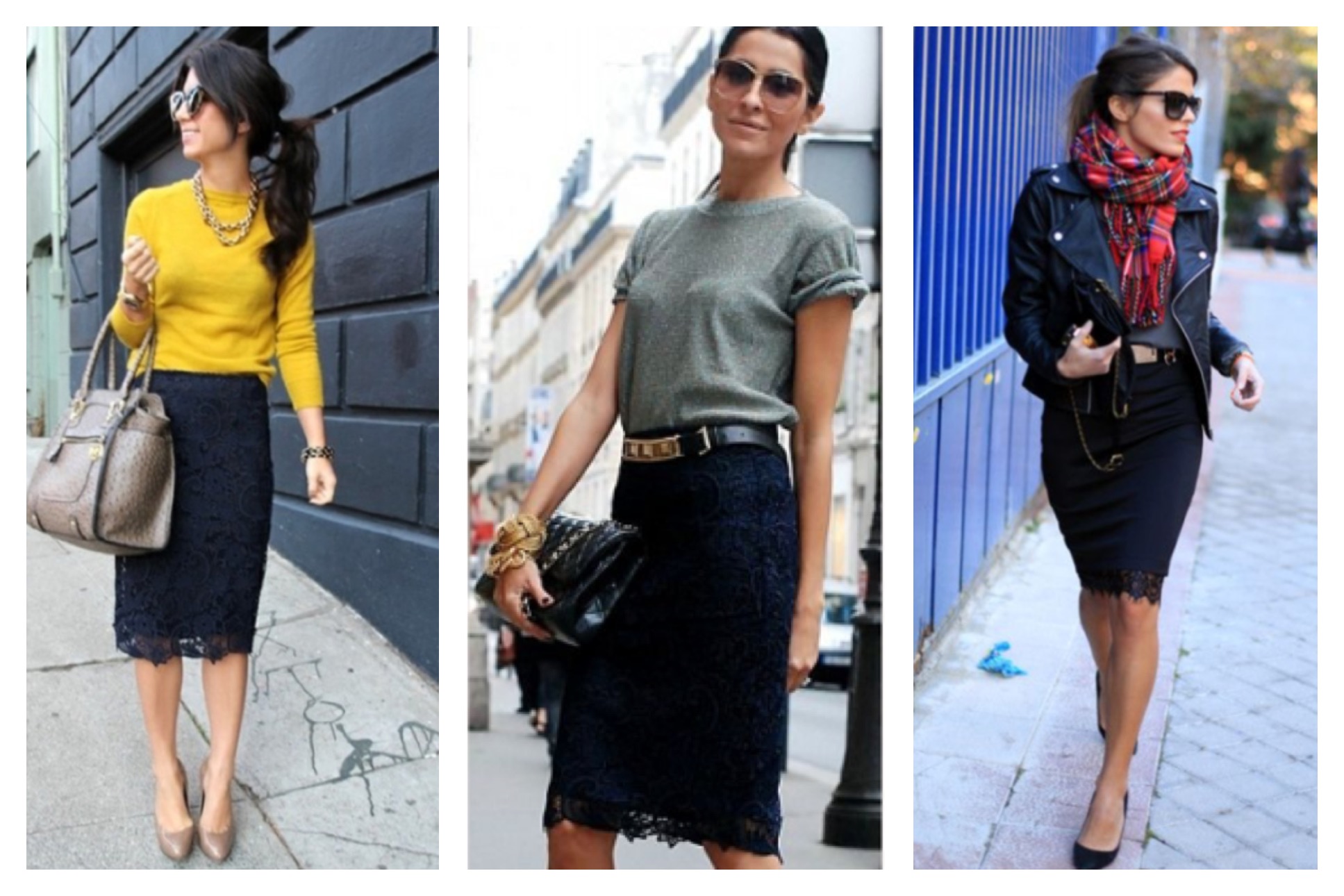 What To Wear With A Lace Skirt 49
